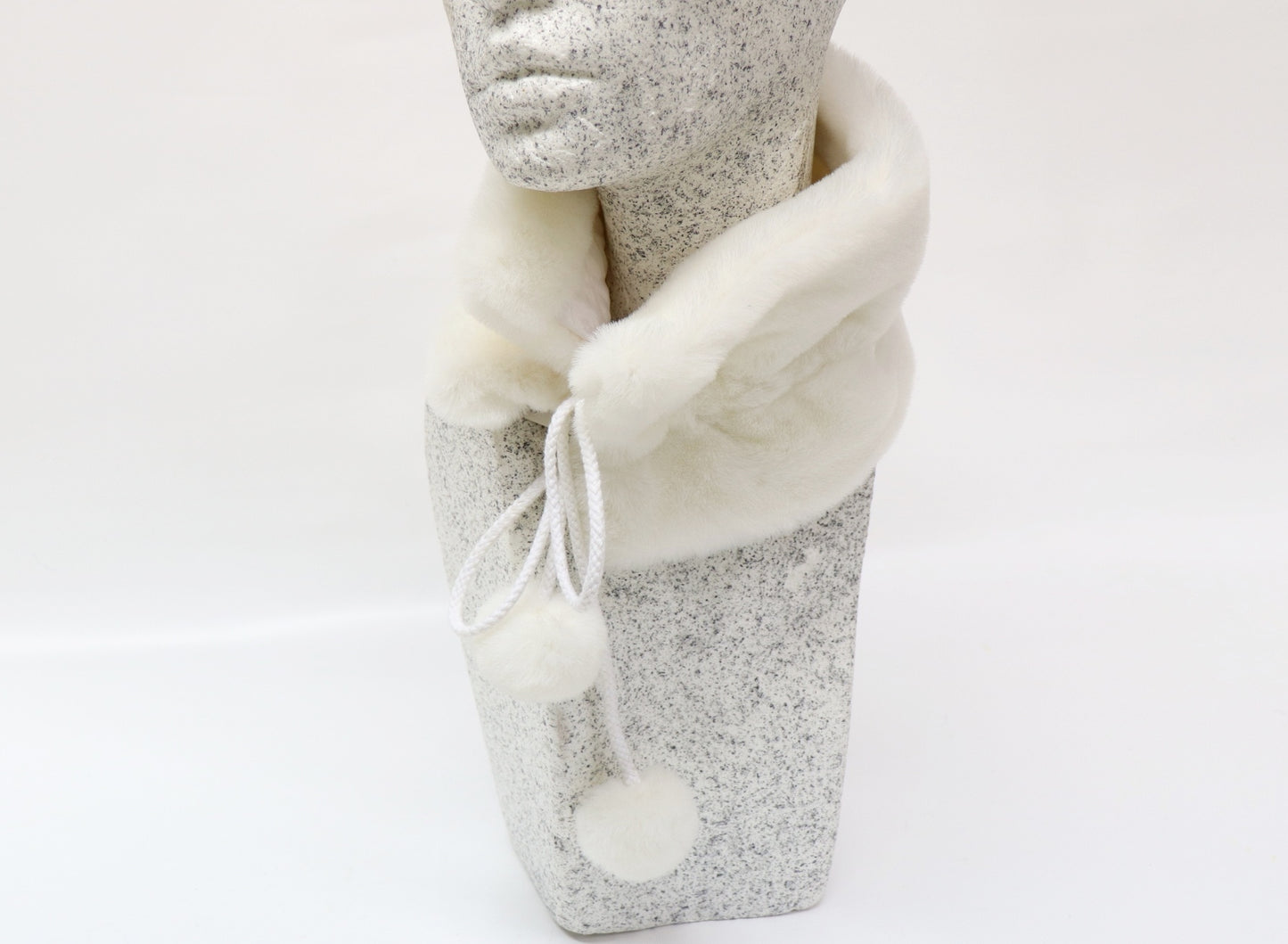 Webpelzkragen creme-weiß