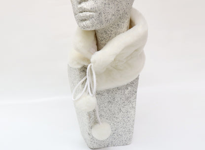 Webpelzkragen creme-weiß