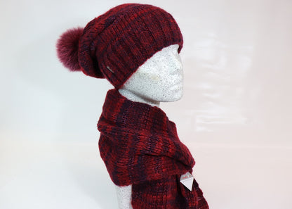 Monte Cavallo Slouch with fox pompom