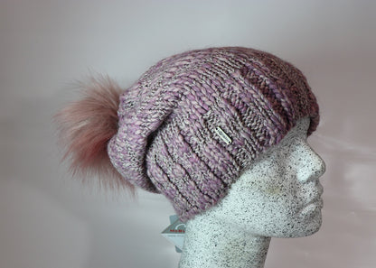 A Morelli Slouch with faux fur pompom
