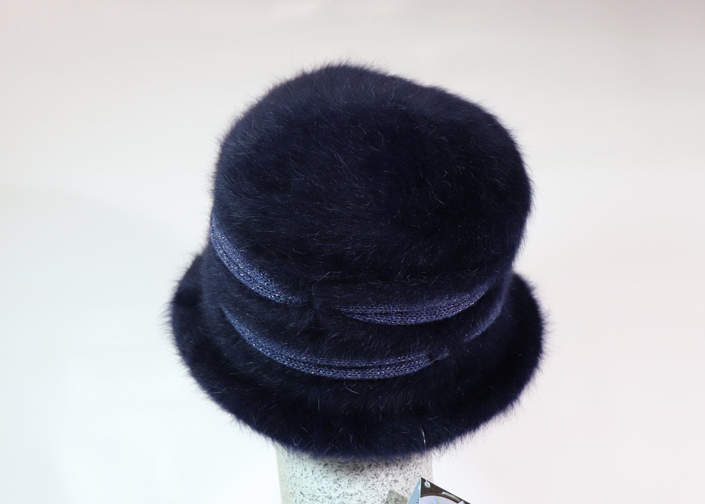 Angora hat with lurex