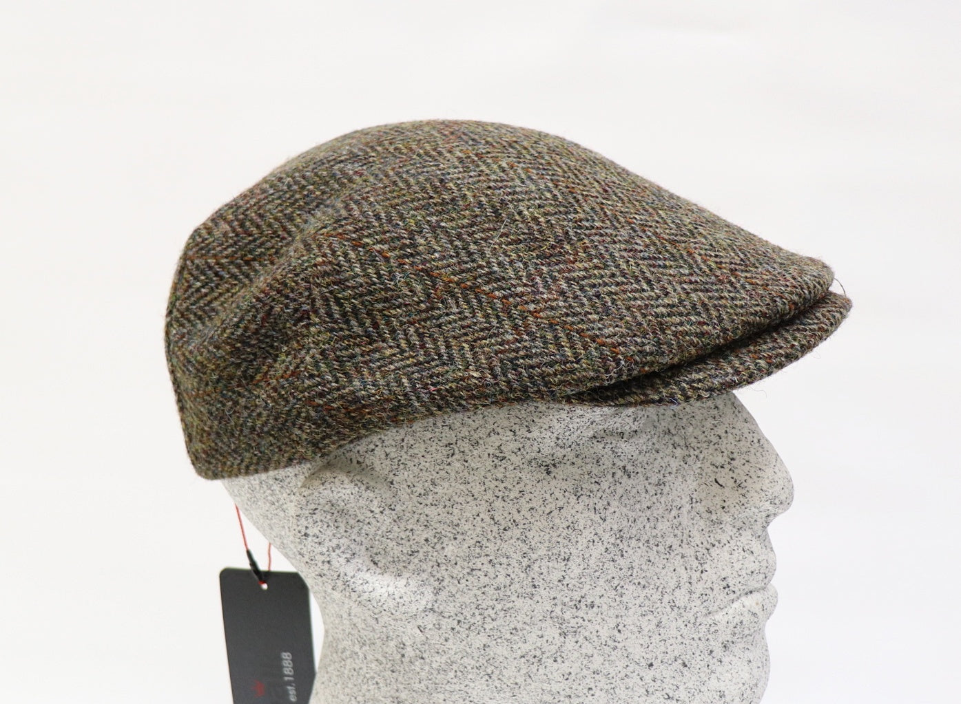 Sportmütze - Harris Tweed - herringbone - terra