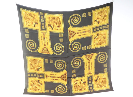 Silk scarf graphic pattern