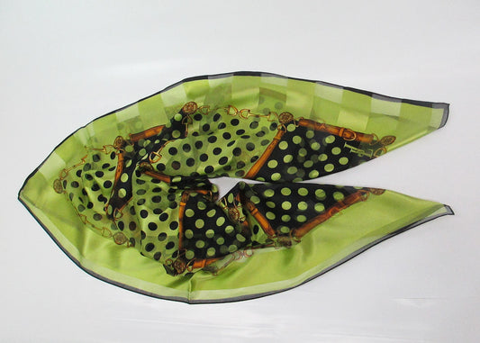 Silk scarf with dots