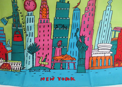 Silk scarf New York