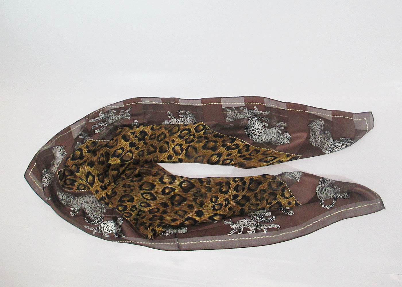 Seidentuch Leoparden