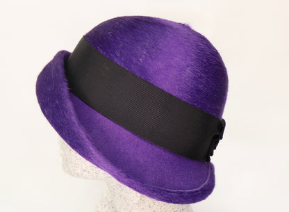 20s flap hat purple