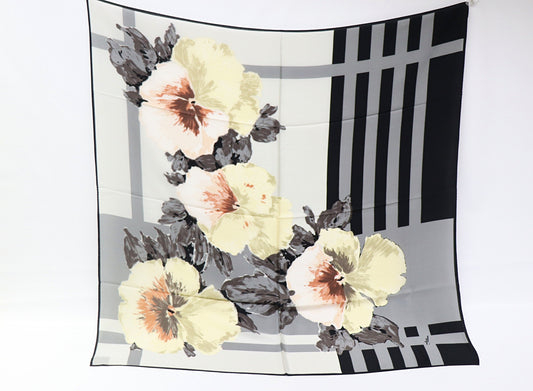 Silk Scarf Pansies
