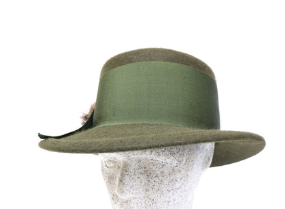 Trachtenhut oliv Stichelhaar