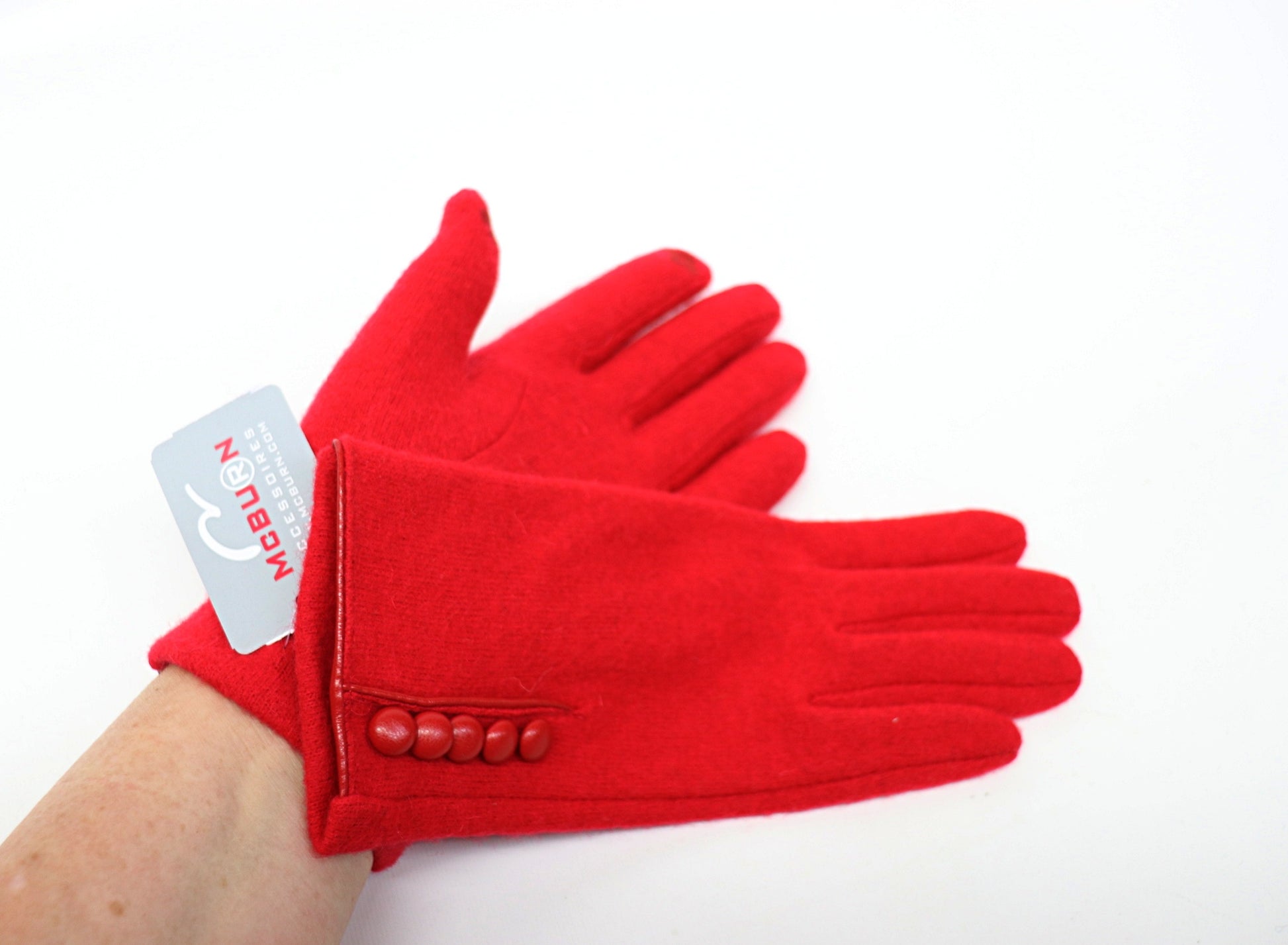 Handschuhe -Wollhandschuh mit Knöpfen – Hutmanufaktur Hanni-Modelle