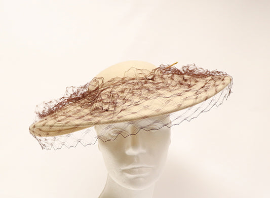 sand-colored - flat hat