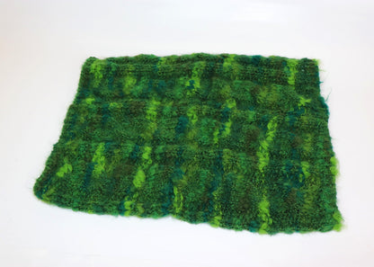 Knitted set green peaked cap