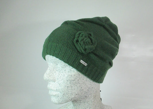 Cashmere wool slouch green