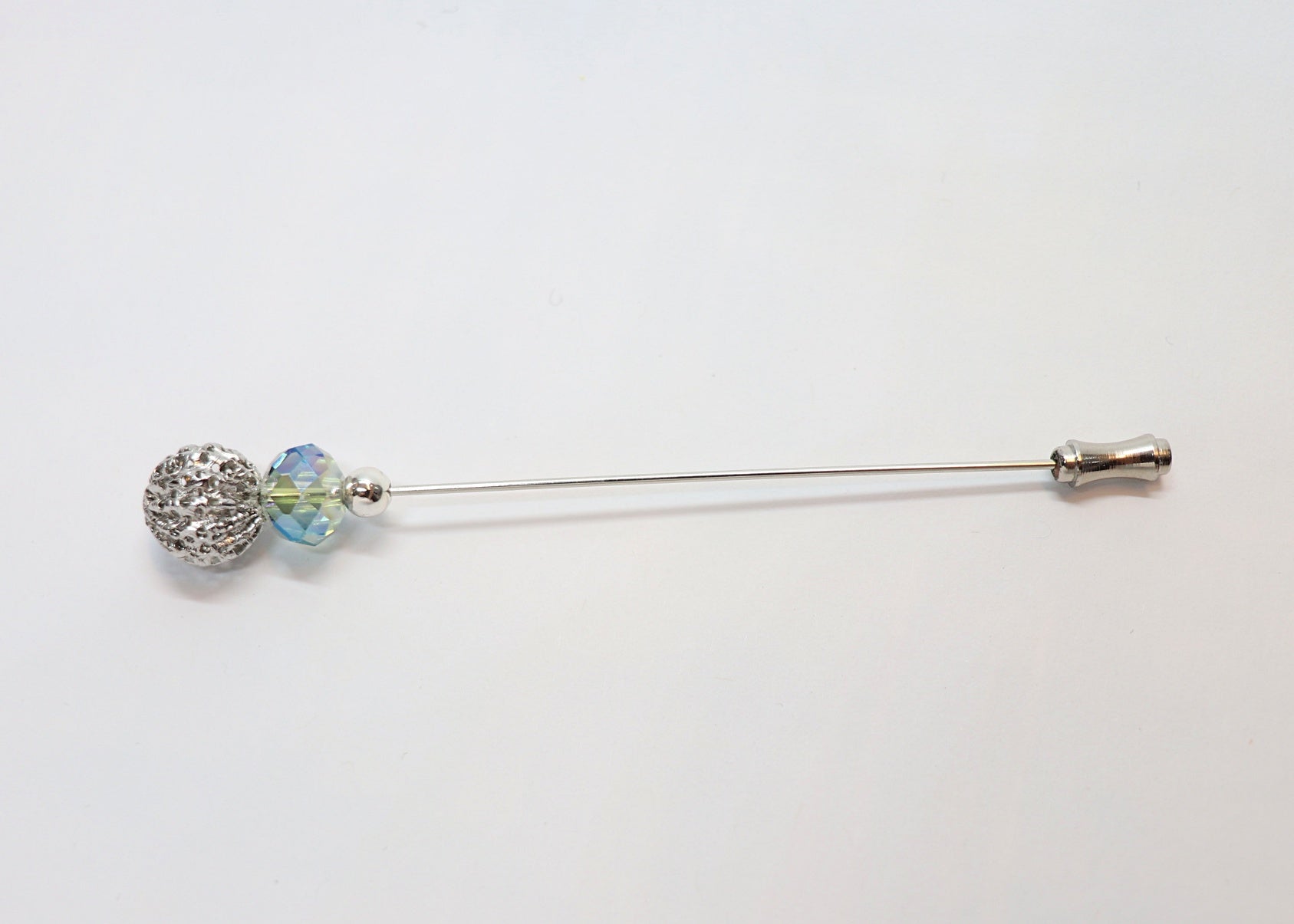 Hutnadel - filigrane Perle mit Schliffperle - Hutmanufaktur Hanni-Modelle