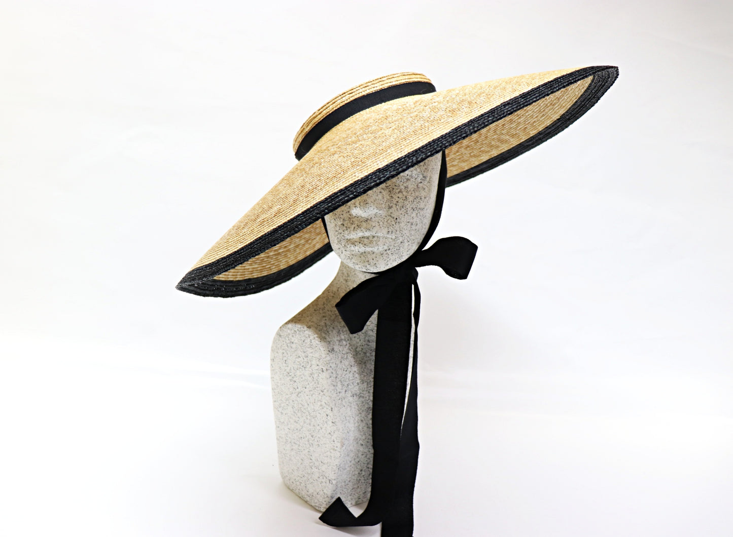 Audrey - large braided straw hat