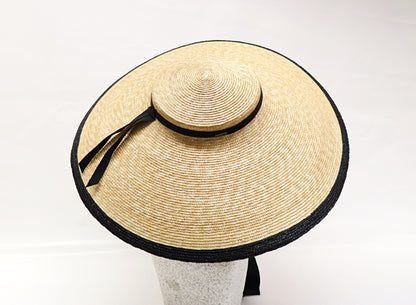 Audrey - large braided straw hat