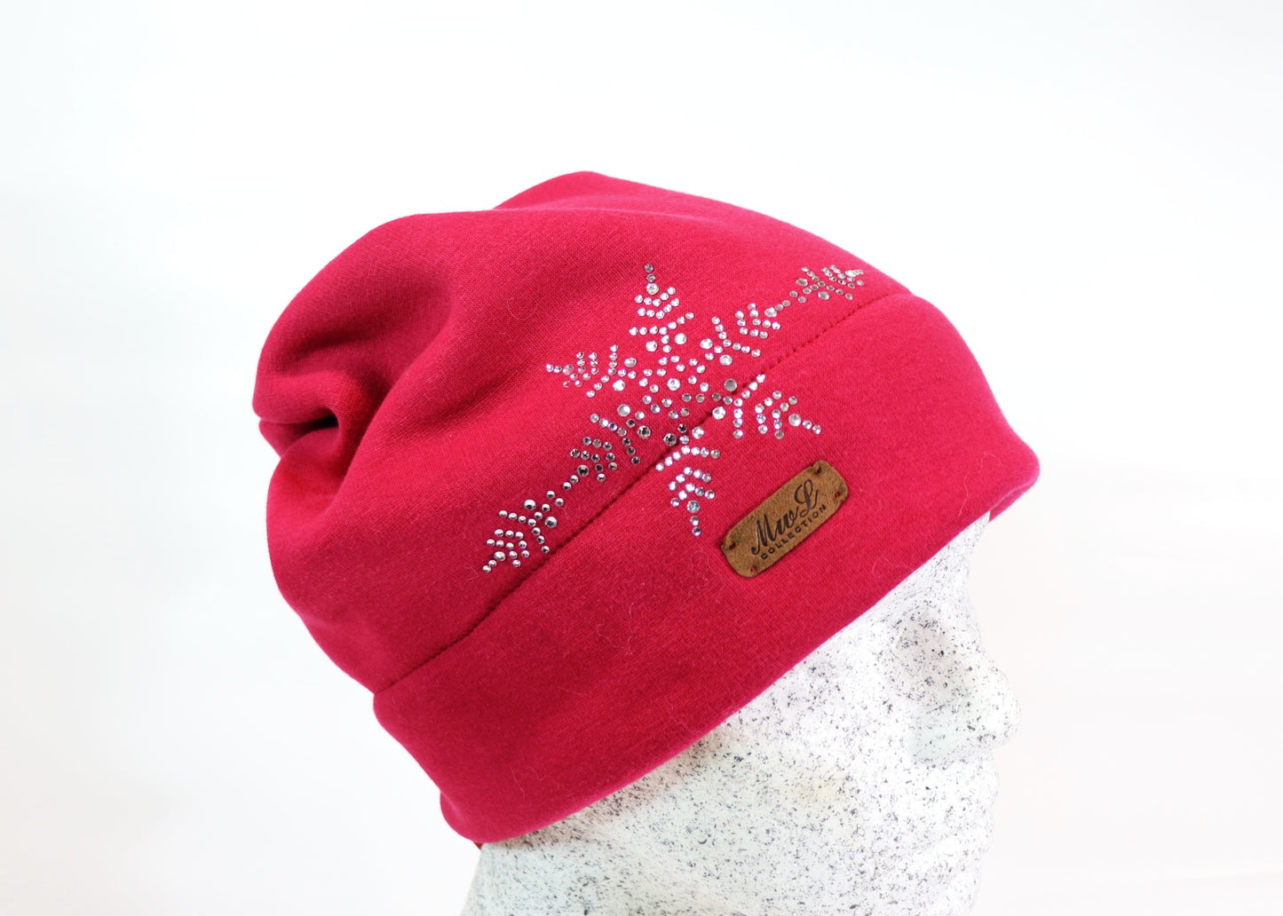 Jersey Beanie mit Strass - Hutmanufaktur Hanni-Modelle