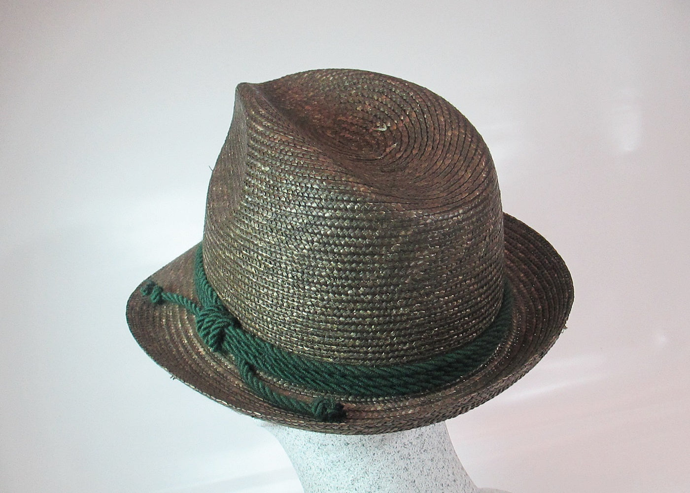 small traditional straw hat bronze